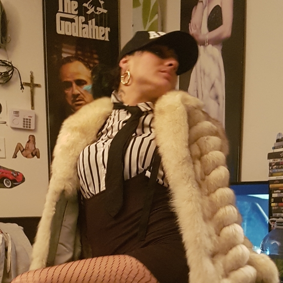 WOMEN'S HANDMADE REAL FOX FUR 3/4 JACKET! - Picture 9 of 12